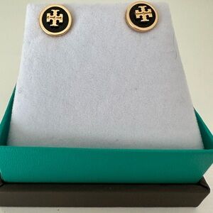 Tory Burch Enamel and Gold Earrings